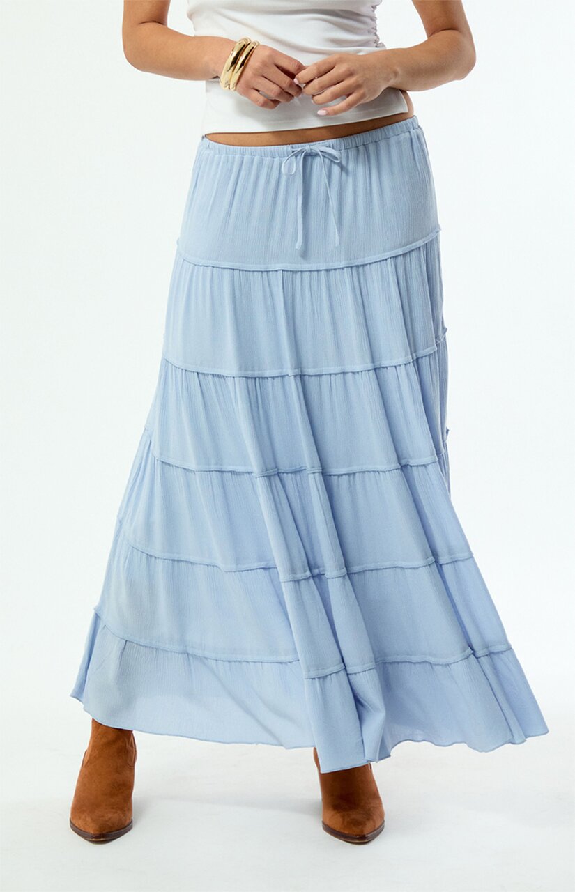 Tiered Maxi Skirt