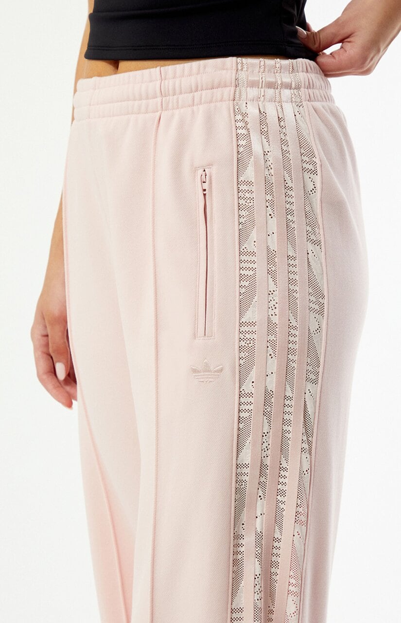 Light Pink Firebird Lace Baggy Track Pants
