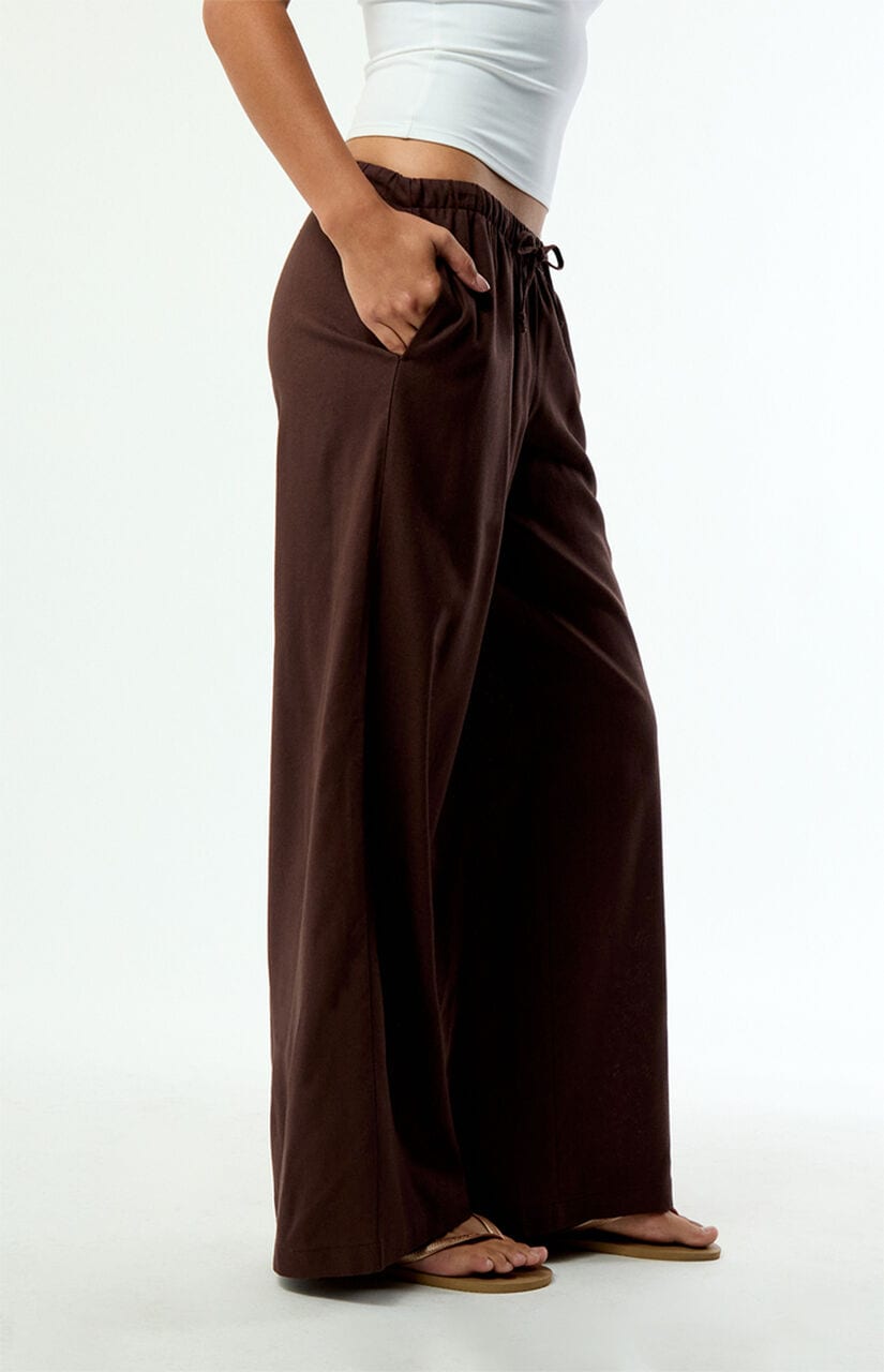 Alisa Linen Pull-On Baggy Pants