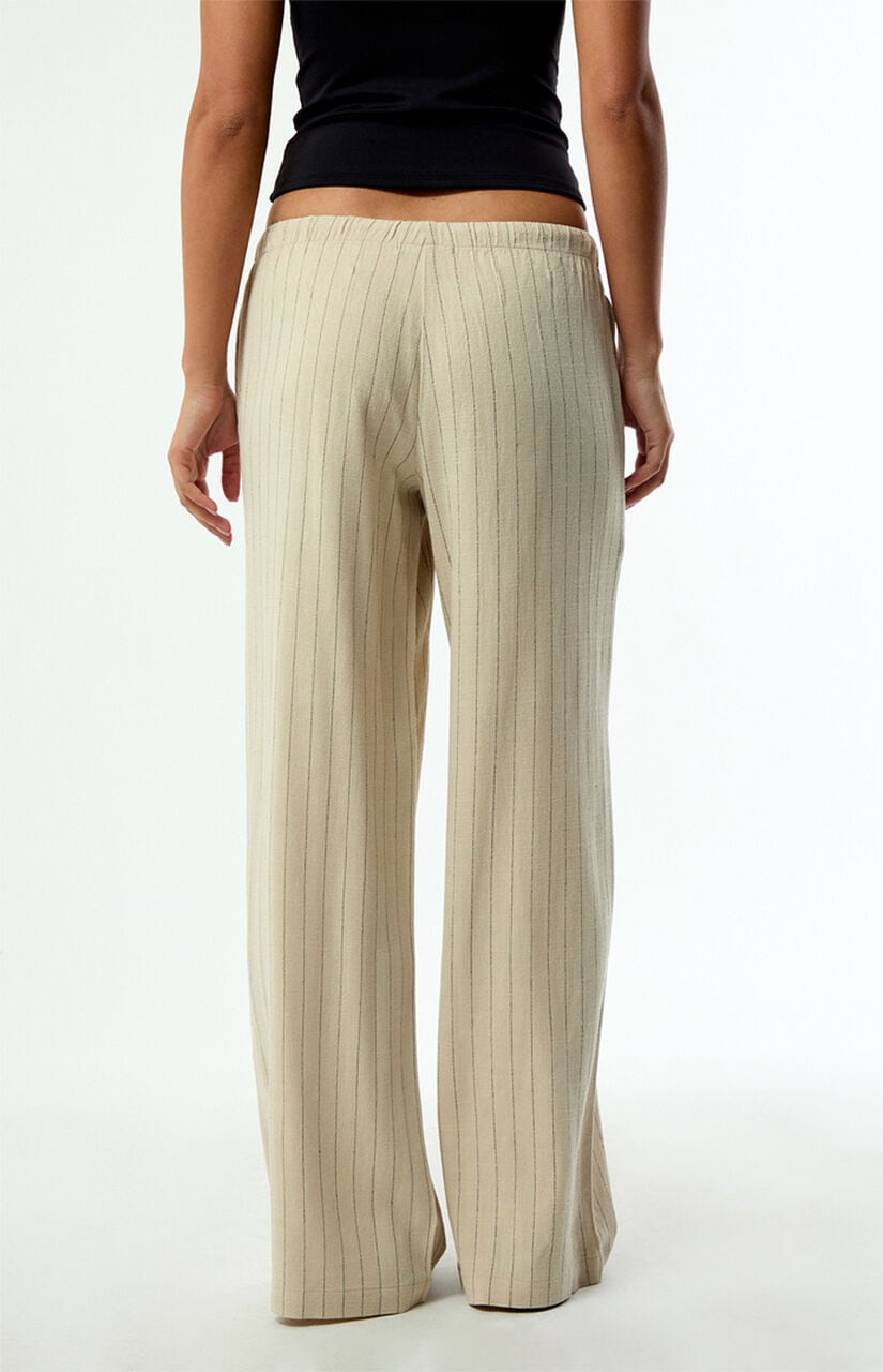 Alisa Linen Pull-On Baggy Pants