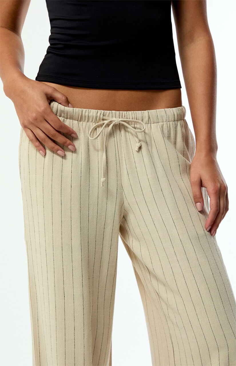Alisa Linen Pull-On Baggy Pants