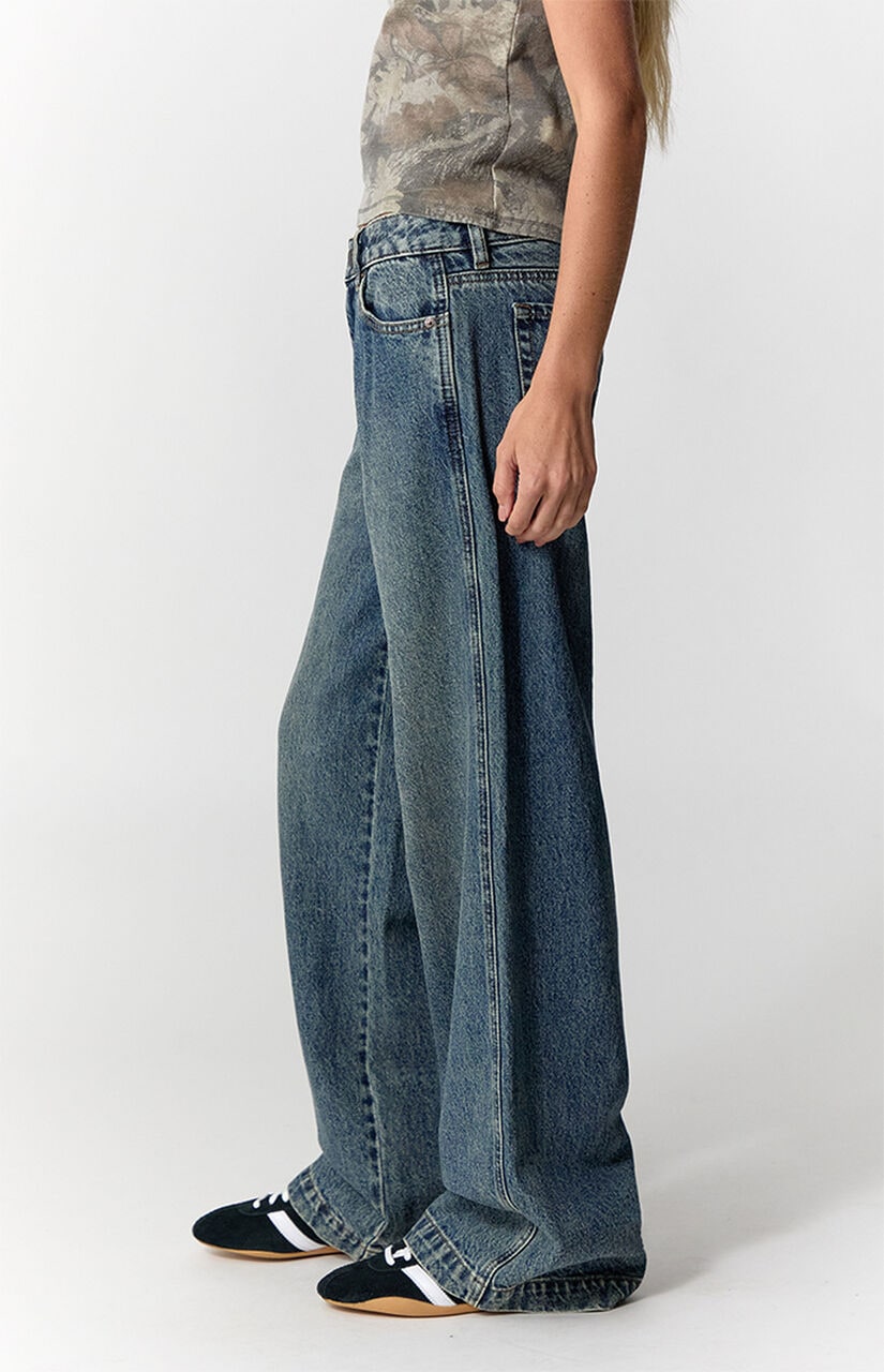 Casey Low Rise Baggy Jeans Dark Indigo Tint