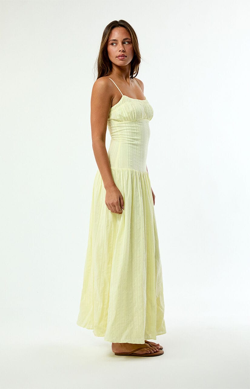 Ava Linen Bustier Maxi Dress