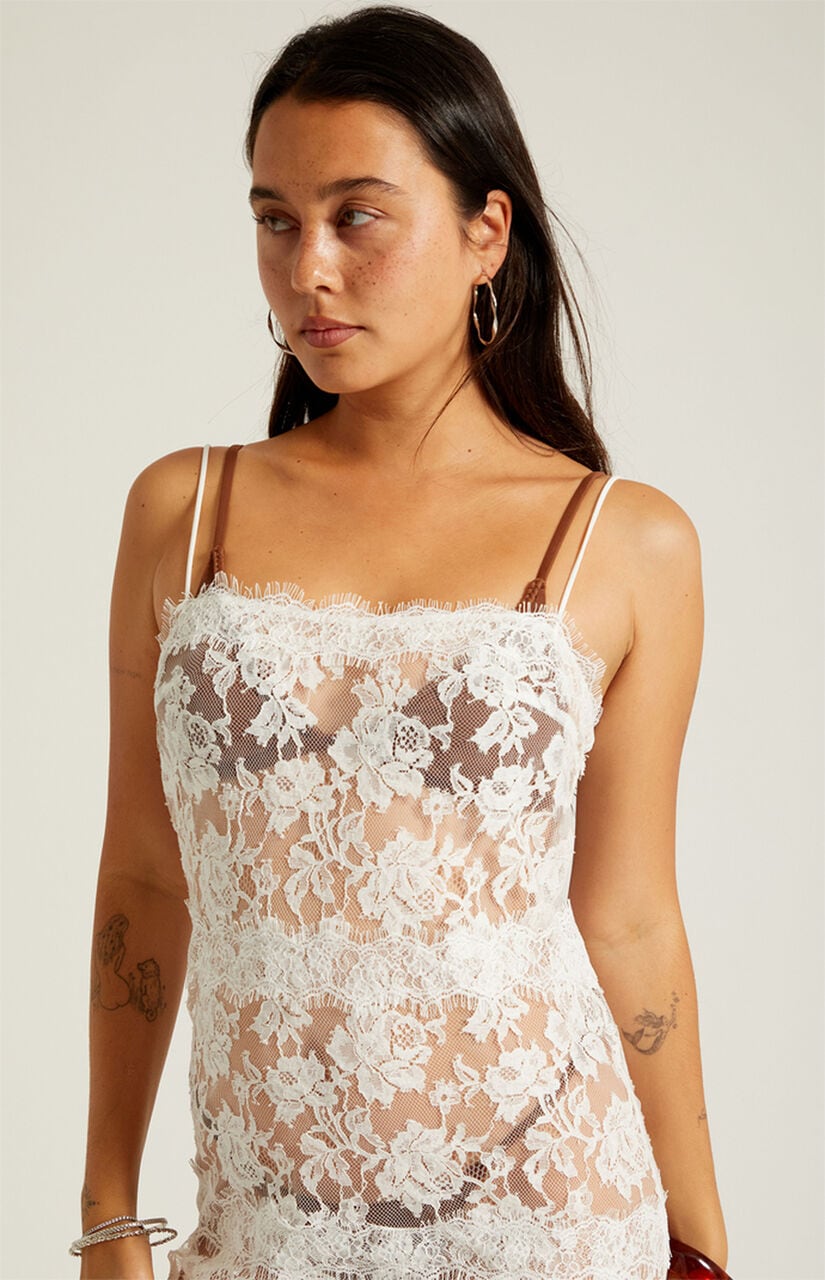 Agnes Sheer Lace Festival Maxi Dress